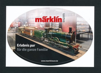 Märklin Aufkleber ''märklineum - Erlebnis pur für die ganze Familie''; neuwertig