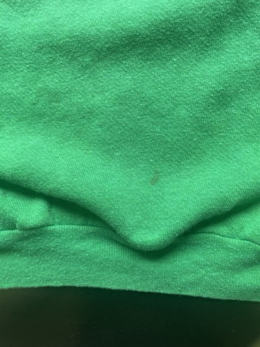 Vintage 1980 Kelly Green Lacoste Crewneck Sweatshirt Youth Kids L White Logo - Picture 12 of 12