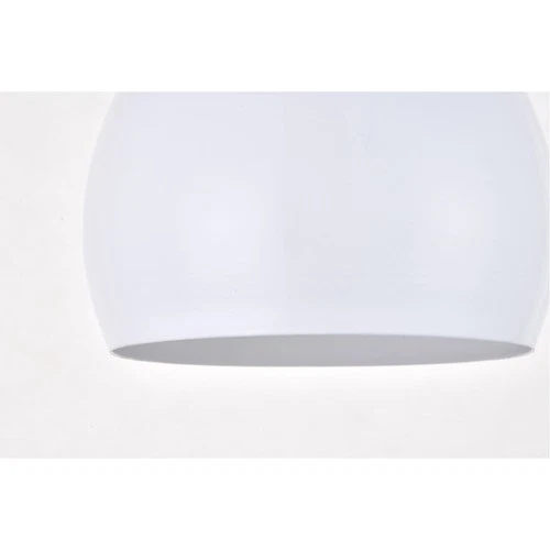 Living District LDPD2001WH Nora 1 Light 6 inch White Pendant Ceiling Light - Picture 4 of 8