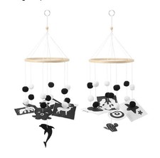 HyDren Baby Mobile for Crib Black and White as the pictures shown
