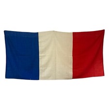 1939-1945 WW2 France French Flag Banner Cotton 29&rdquo; X 61&rdquo;