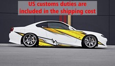 Lightning Car Side Wrap Color Graphics Custom Livery Racing Stripes Vinyl Decal