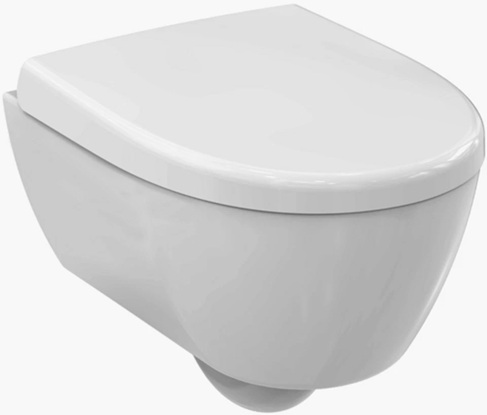 WC Sitz mit Deckel FÜR Geberit ICon 4U | weiß | Absenkautomatik | abnehmbar  - Bild 3 von 4