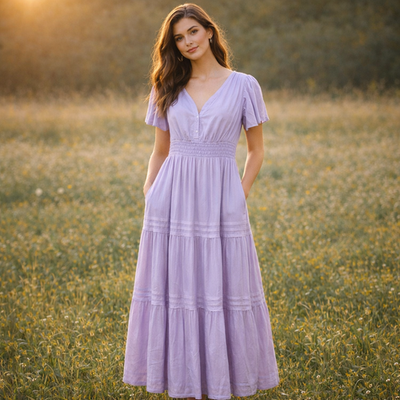 Biltmore Lavender Purple Maxi Dress S Linen Tiered Boho Cottagecore Romantic | eBay Biltmore Lavender Purple Maxi Dress S Linen Tiered Boho Cottagecore Romantic | eBay