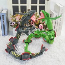 Anime Black Shiny Rayquaza 30" Plush Toy Dragon Stuffed Animal Doll Gift
