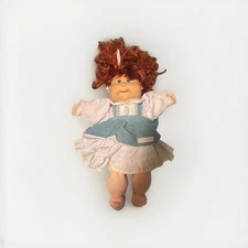 Vintage Cabbage Patch Kids Doll Talking Voice blue dress Blue Eyes - UNTESTED