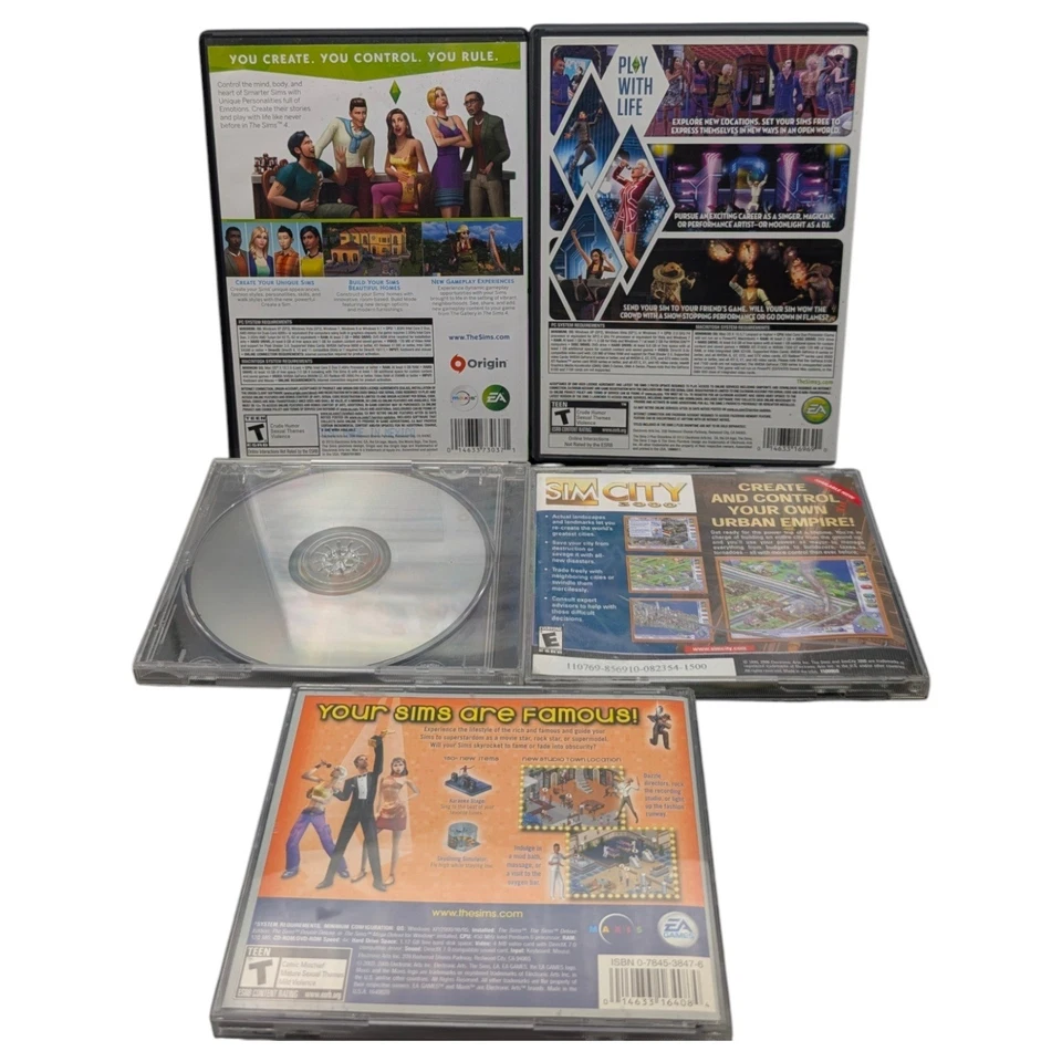 The Sims PC Game Lot - Sims 4, Sims 3 Showtime, SimLife, Superstar & More - Image 2 of 4