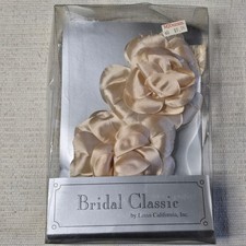 Lotus California Bridal Classic Champagne Satin Hand-Crafted Flowers 2pc 5612