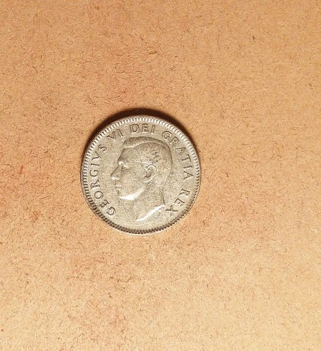 1948 Canada 10c Silver, grades VF/BTR, Better Date.