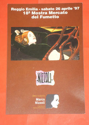 COLLECTIBLE POSTCARD - NIZZOLI - 18TH COMIC EXHIBITION - REGGIO EMILIA 1997 - anafi