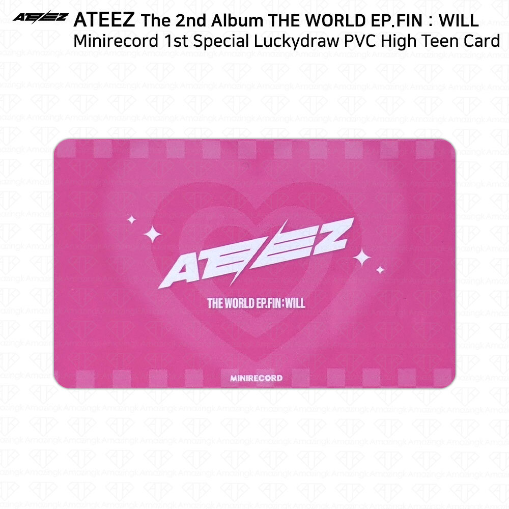 ATEEZ THE WORLD EP.FIN WILL Minirecord 1st Special Lucky Draw