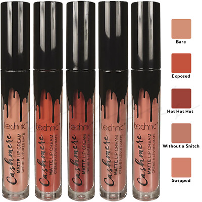 TECHNIC Cashmere Matte Lightweight Lip Cream Lippenstift Vegan 6ml *FARBTON WÄHLBAR*