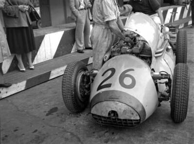 Johnny Claes In A Connaught Italian Grand Prix Old Motor Racing Photo