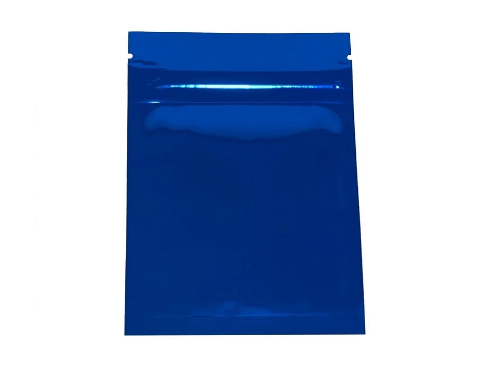 3x4inch Both Sided Colored Glossy Mylar Foil Zip Lock Bag Wholesale - Image 4 of 4