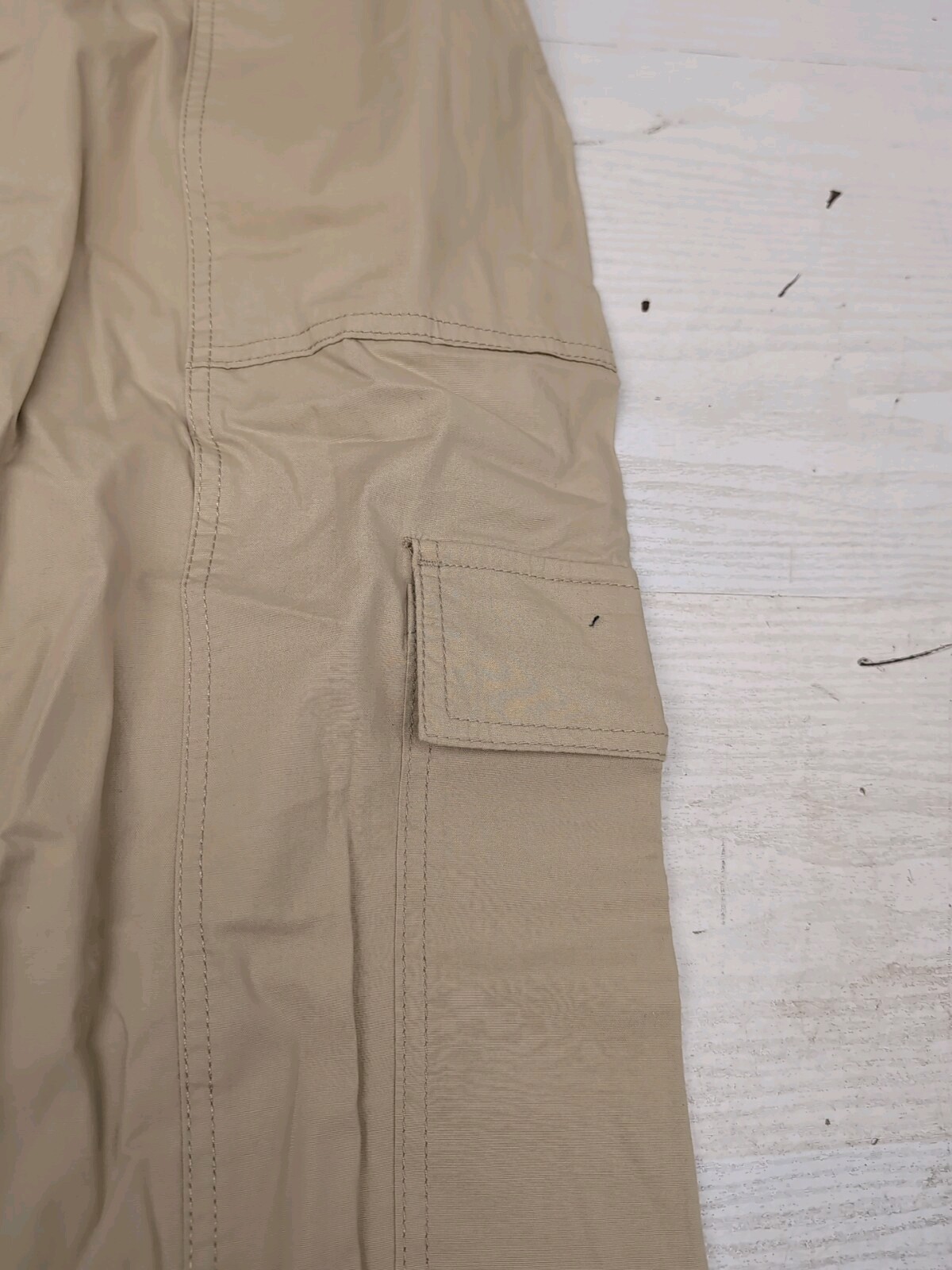 Social Standard by Sanctuary WMNS Portside Cargo Crop Pant Size XL Natural AM25