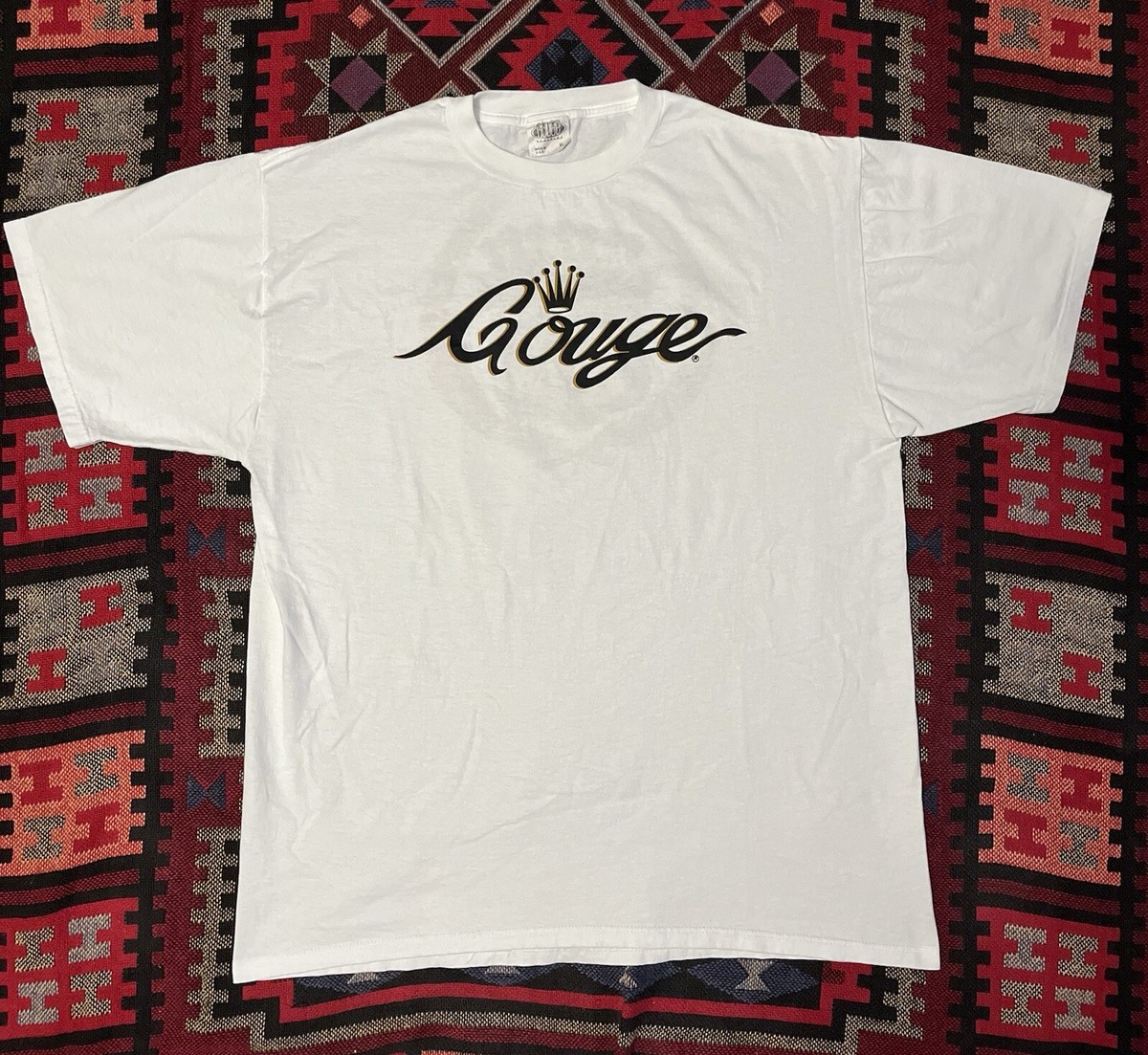 gouge オールドスケート XL 90s old skate Gouge Vintage Gouge Skate Shirt Skateboard Tee 90s Spellout Script
