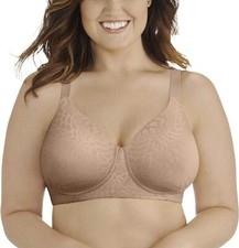Vanity Fair Beauty Back 71380 Full Figure Wirefree Bra Beige Lace Sz - 36C