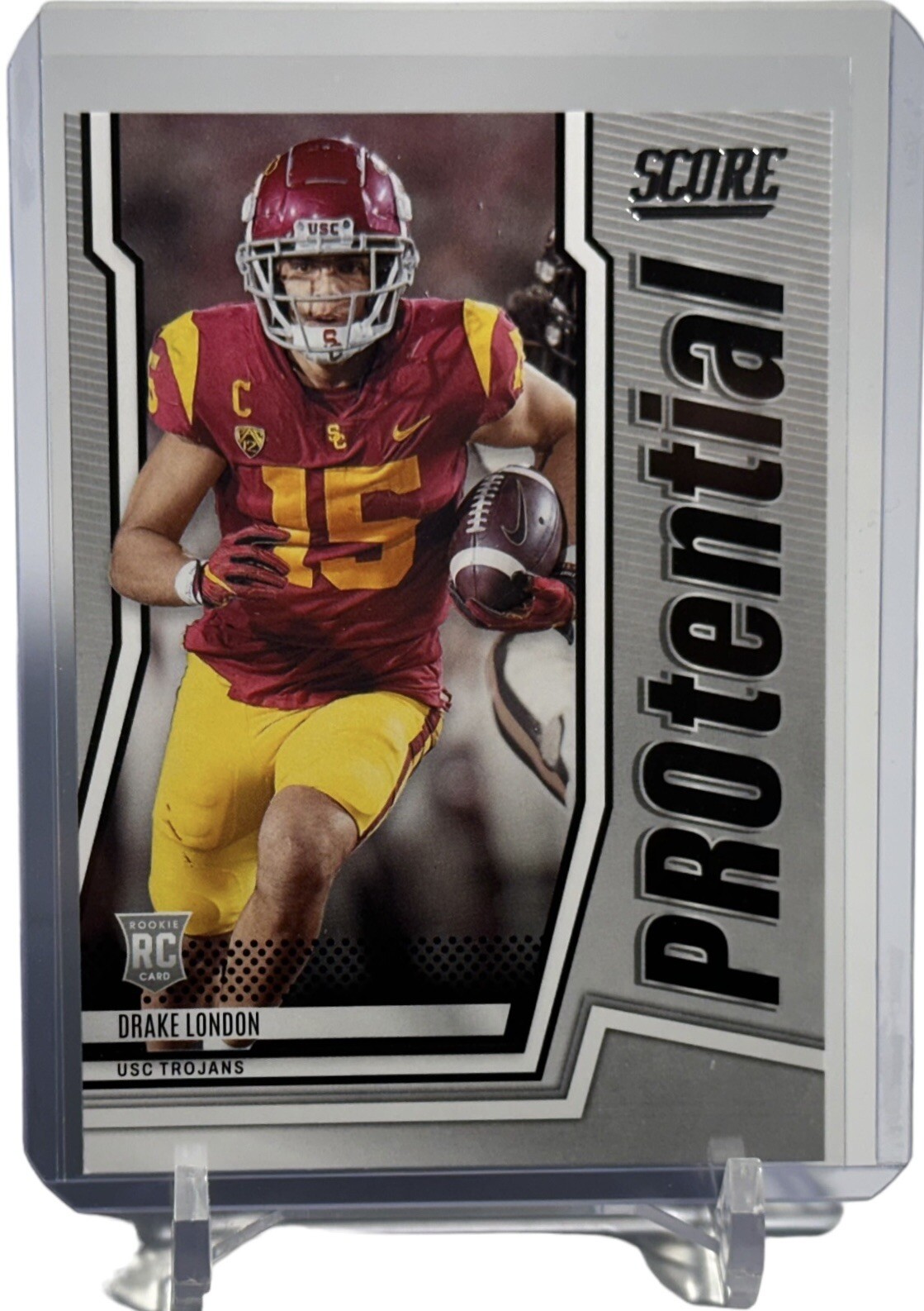 2022 Panini Score Football Drake London Protential Rookie RC Card #P-DL Falcons