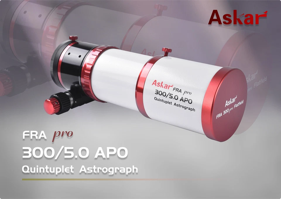 NEW Askar FRA300 PRO 60mm f/5 Quintuplet Petzval Flat-Field Astrograph Telescope - Image 3 of 4