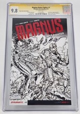 Magnum Robot Fighter #1 Sharp Comics Sketch Edition CGC 9.8 Bob Layton Signature