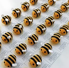 Bee Crochet Pocket Hug Adorable Heart-Shaped Pocket Hug For Loved Ones Gift