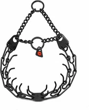 Herm Sprenger Black Stainless Steel Prong Dog Training Collar Ultra-Plus