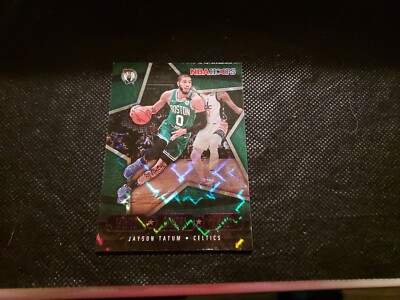 Jayson Tatum 2020-21 Hoops Lights Camera Action Green Explosion 6