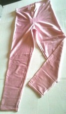 Women's Vintage Rare Pink Spandex Shiny Thick Capri leotard leggings Pants Sz M