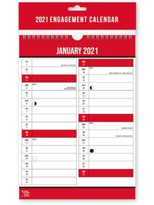 2021 Easy Blick Monat Pro Seite Spiralgebunden Wand Verlobung Kalender Planer A4 | eBay