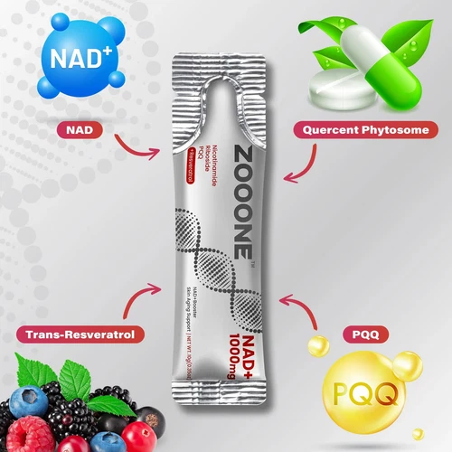 ZOOONE NR1000 - NAD+ Berry Flavor Drink Mix For- Skin Aging Support Energy - Picture 4 of 12