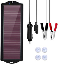 Caricabatteria Da Auto Solare, Pannello Solare Amorfo Portatile Impermeabile 12 