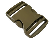 2 Inch ITW TSR 200 Side Release Buckle Heavy Duty USA Made Plastic Webbing Tan