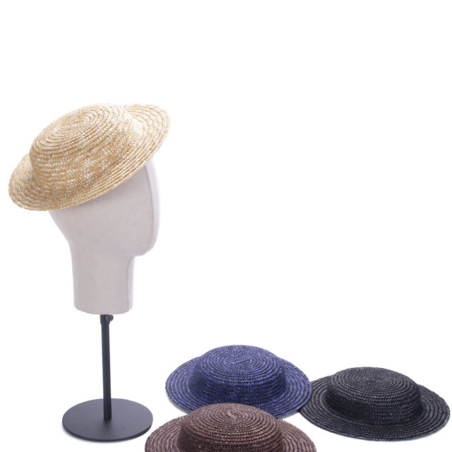 Mini Top Hat Womens 100% Straw Custom Fascinator Craft Supply Disk Flat Top A616 ZN10624