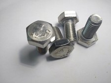 Image of Qualfast.M10x20 HEX HEAD SET SCREW A2 (GR-70) - Pack of 100