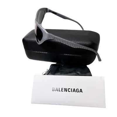 Balenciaga Womens Gray Logo Metal Aluminum Frame UV  display picture 1