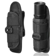 Outdoor Flashlight Pouch Holster Belt with 360 Degrees Rotate Carry Case Holder