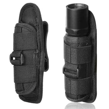 Outdoor Flashlight Pouch Holster Belt with 360° Degrees Rotate Carry Case Holder