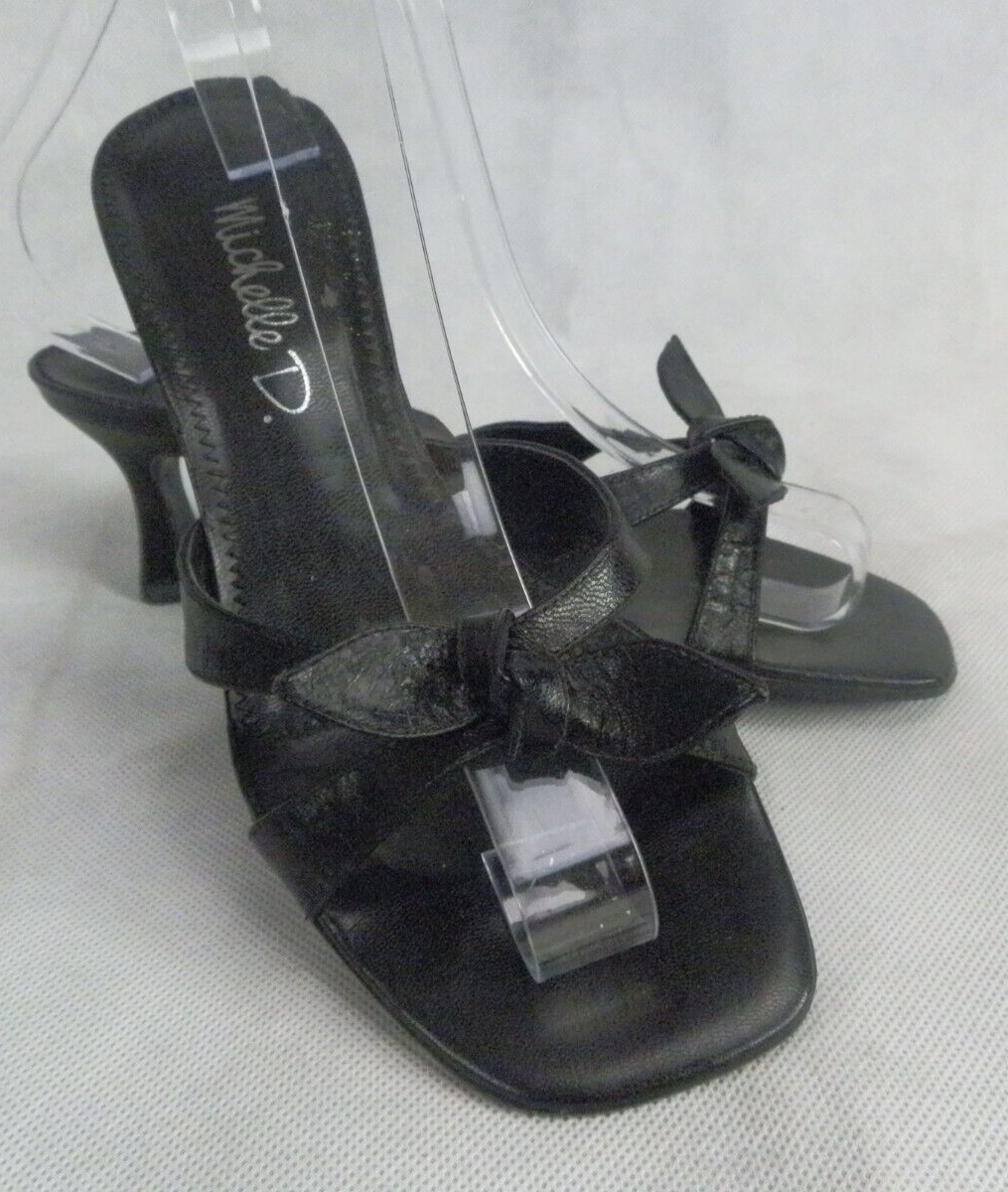Sandals | Michelle D. | Women's | Black | 2-inch Heel | size 5 1/2 M (FC100477)-image