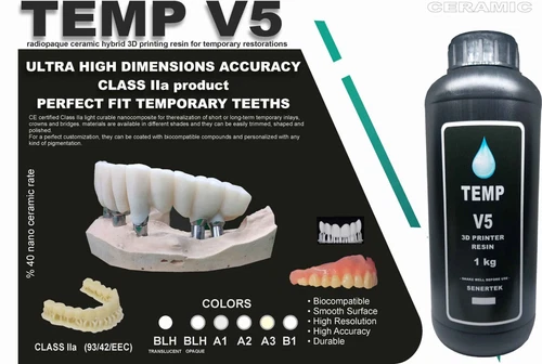 DLP SLA LCD 3d printer temporary teeth resin ..