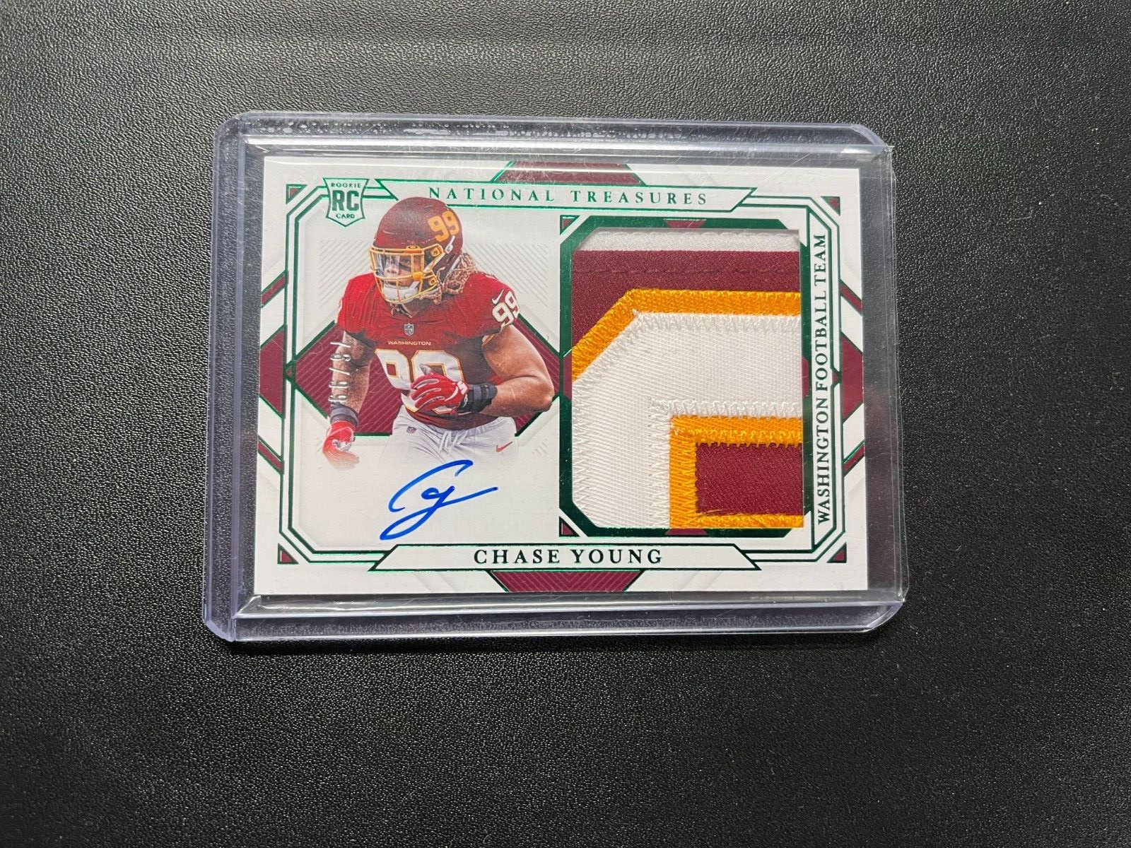 Chase Young Autograph Rookie Card - 2020 Panini National Treasures 76/99 RMS-CY