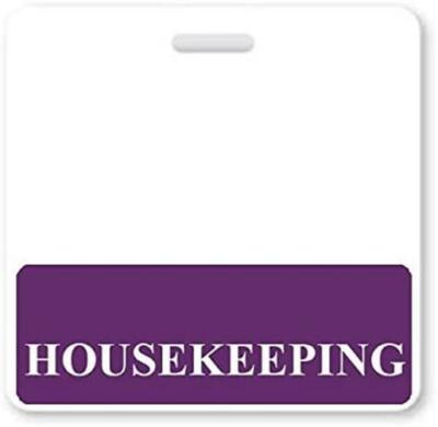 HOUSEKEEPING Badge Buddies - Horizontal - ID Card Buddy for Housekeepers