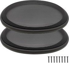 6" x 9" Speaker Grill Covers, Car 6" x 9" - 2Pcs, Black