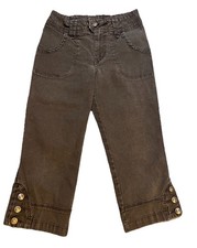 Arizona Jeans Brown Denim Capris Girls Size 14 Slim