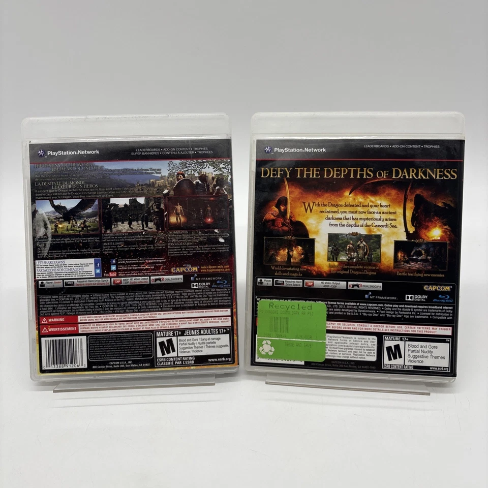 Dragon's Dogma & Dragon's Dogma Dark Arisen Bundle Sony Playstation 3 PS3 - Image 2 of 4