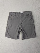Carhartt Rugged Flex Canvas Work Shorts Mens 36 Relaxed Fit RF BS2514-M Gray