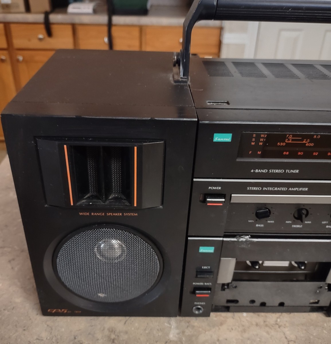 Vintage RARE Sansui CP-5 Boombox Portable Component System Parts