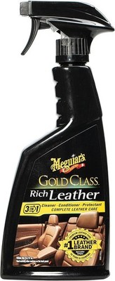 Meguiar's Gold Class Rich Leather Cleaner and Conditioner 3-in-1 Spray, 15.2 Oz