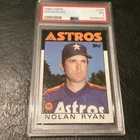 1986 TOPPS HOF NOLAN RYAN HOUSTON ASTROS PSA 7 NR MINT BASEBALL CARD METS ANGELS