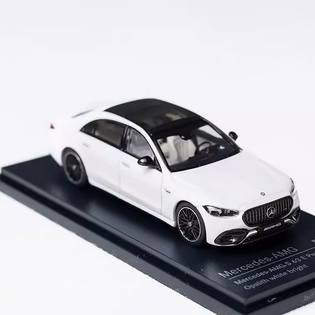 AR BOX 1/64 Scale Mercedes Benz AMG S63 W223 2023 White Diecast