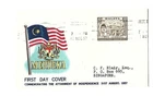 1957 Merdeka FDC sent from Johore to Singapore @ 10c rate